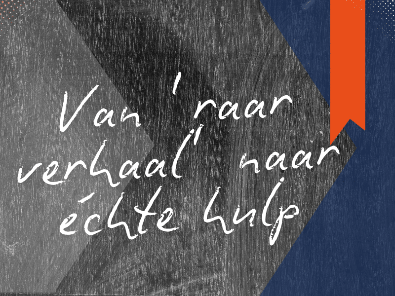 handgeschreven tekst van raar verhaal naar echte hulp